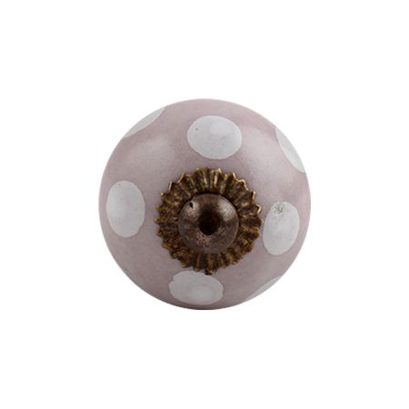 Light Purple Polka Dot Small Dresser Knob